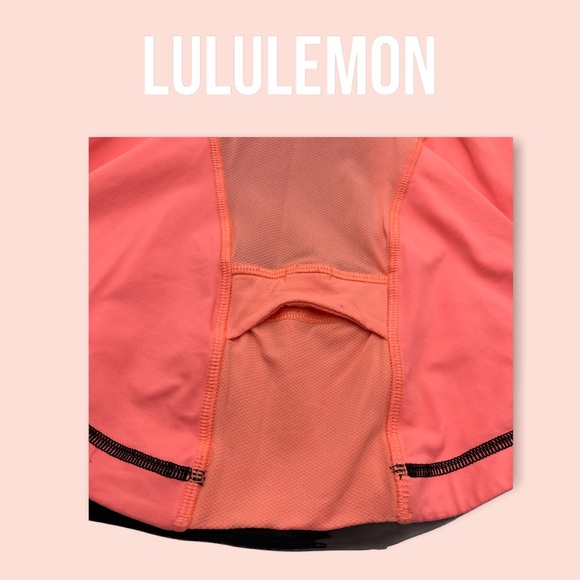 LULULEMON| Cardio Kick Tank - Coral, Black & Pink SZ 6 EUC, back pocket for keys - Picture 12 of 15